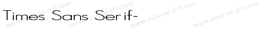 Times Sans Serif字体转换